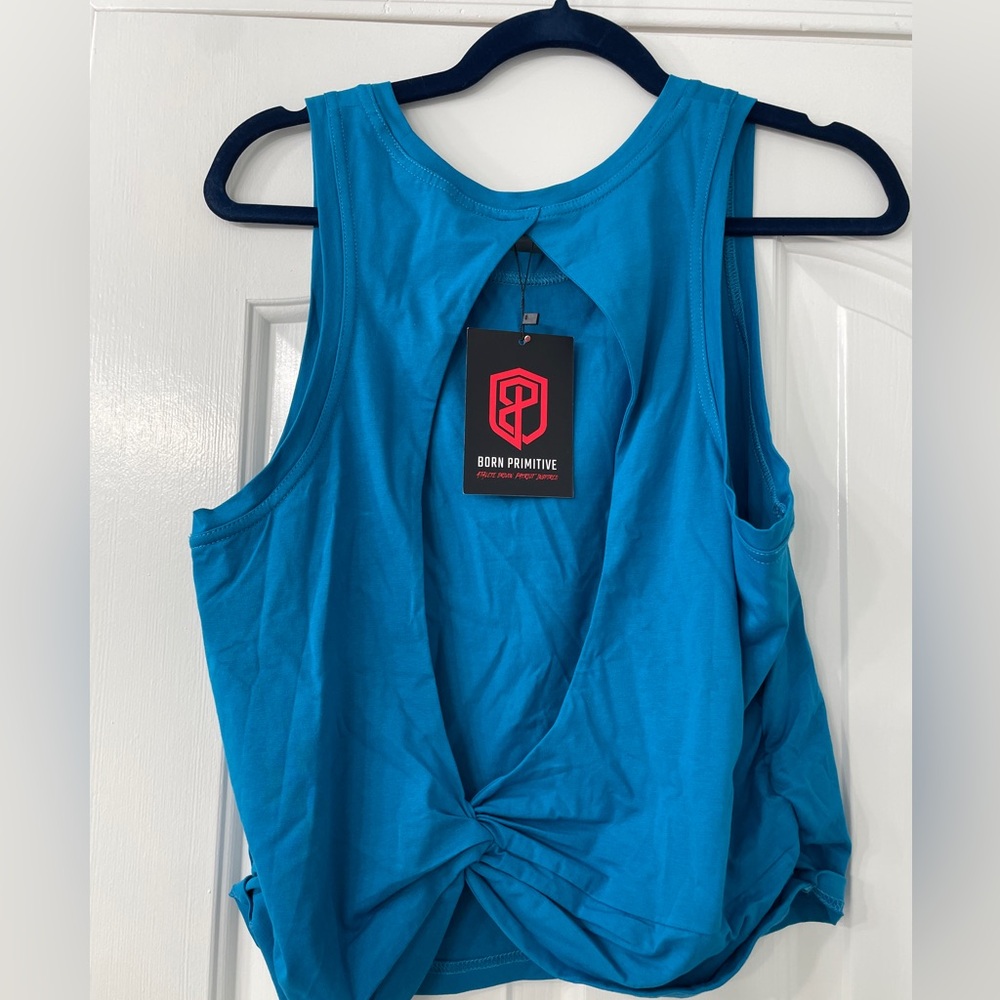 NWT Born Primitive Open Back Crop Tank